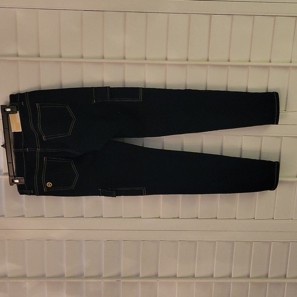 Michael Kors overdyed Izzy Skinny jeans.  Size 6 NWT stretchy mid-rise cargo poc - Picture 2 of 14